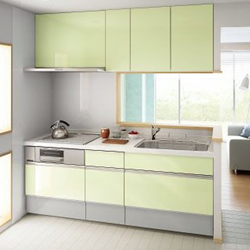 LIXIL シエラ：セミオープン対面キッチン 壁付I型（PLAN7）